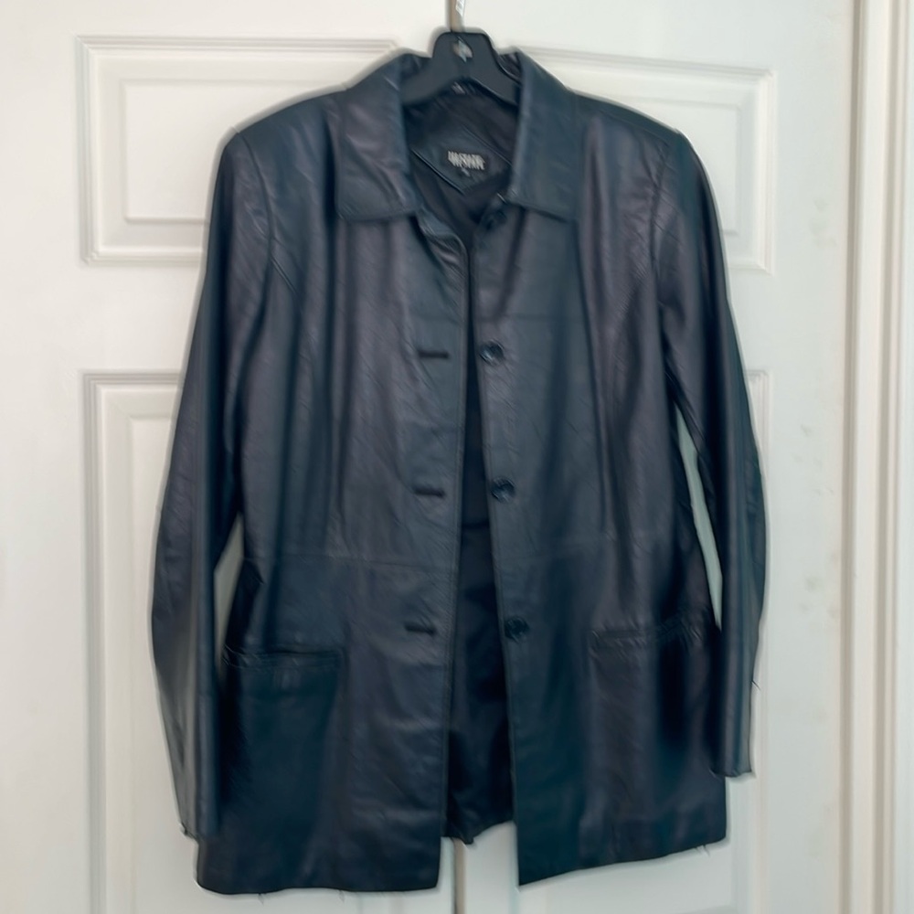 111 State Black Leather Jacket